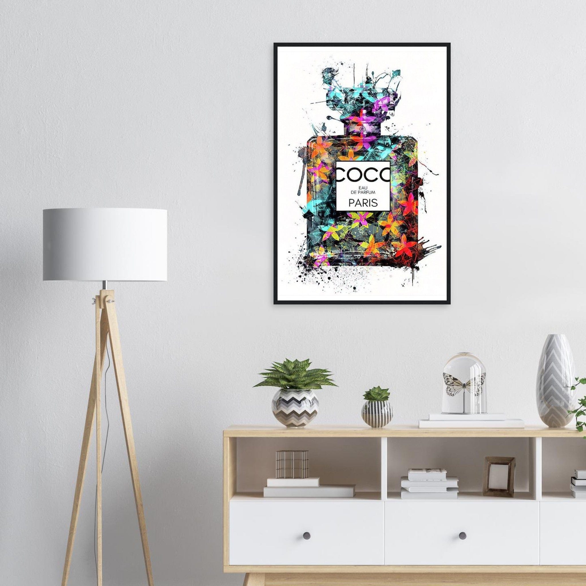 Canvanation 1 / 50x70 cm / 20x28″ / Avec Cadre Tableau Marque De Luxe Coco Chanel