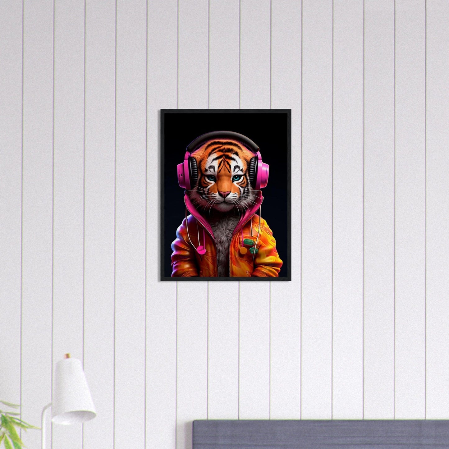 Canvanation Print Material 45x60 cm / 18x24″ Tableau Jeune Tigre Personnifié