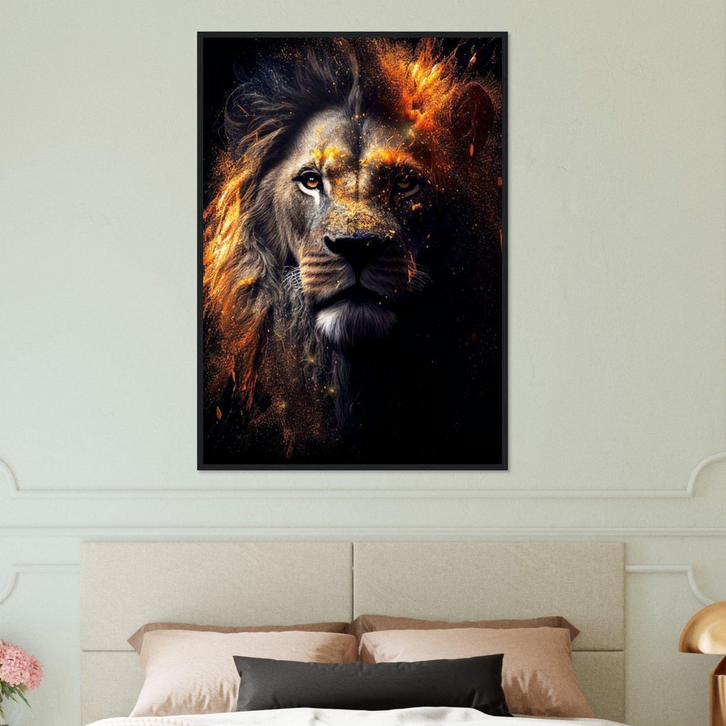 Canvanation Print Material Tableau Lion Coloré