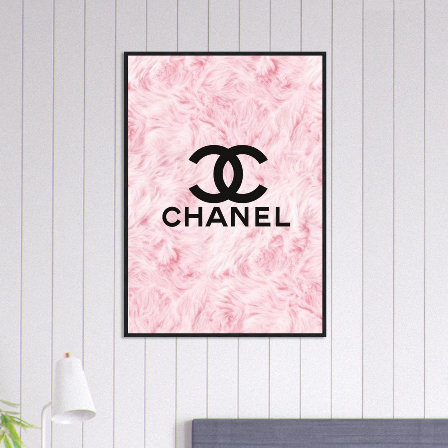 Canvanation Print Material 70x100 cm / 28x40″ Tableau Chanel Fond Fleurs