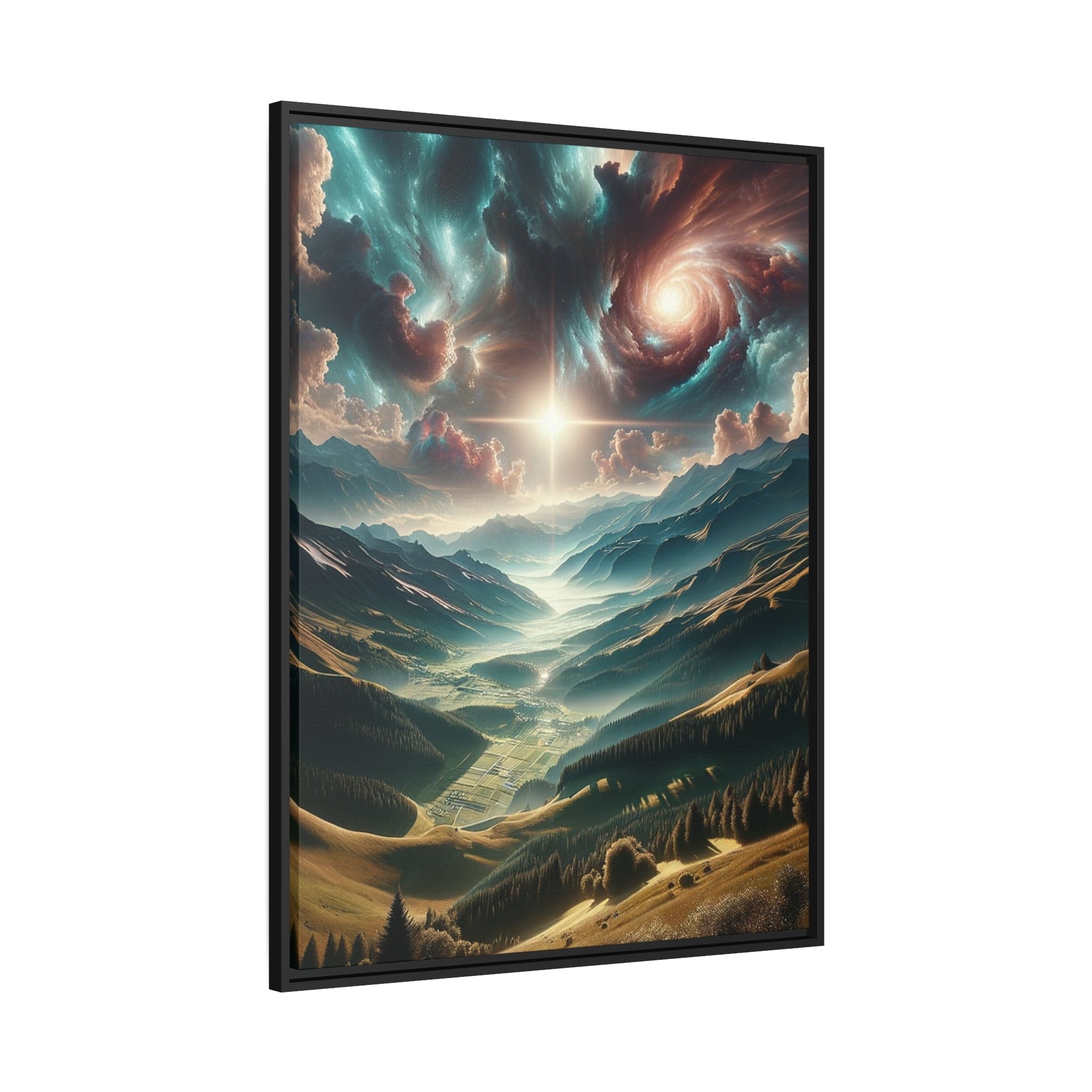 Printify Canvas Tableau Au sommet des émotions : Les crêtes de l'émerveillement