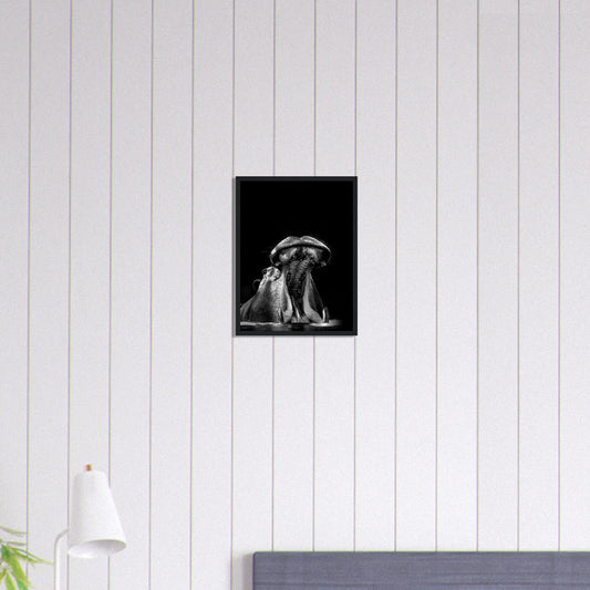 Canvanation Print Material 30x40 cm / 12x16″ Tableau Photo Noir Et Blanc-Animaux-Hippopotame
