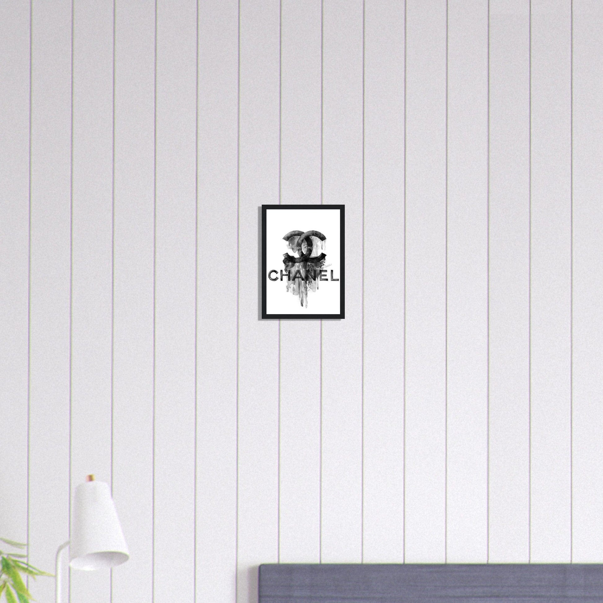 Canvanation Print Material A4 21x29.7 cm / 8x12″ Tableau Chanel Numéro 5 Noir