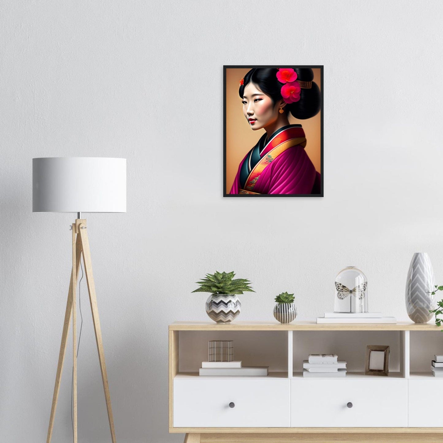 Canvanation Print Material Tableau Japon Geisha Kimono