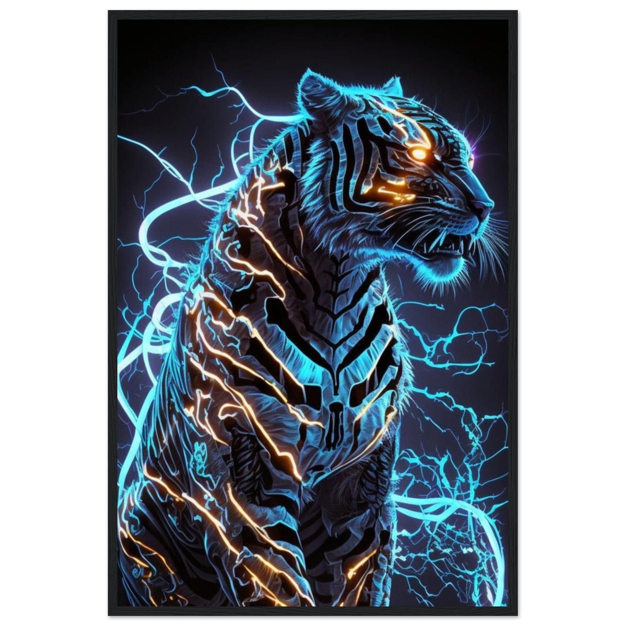 Canvanation Print Material 60x90 cm / 24x36″ Tableau Tigre Multicolore