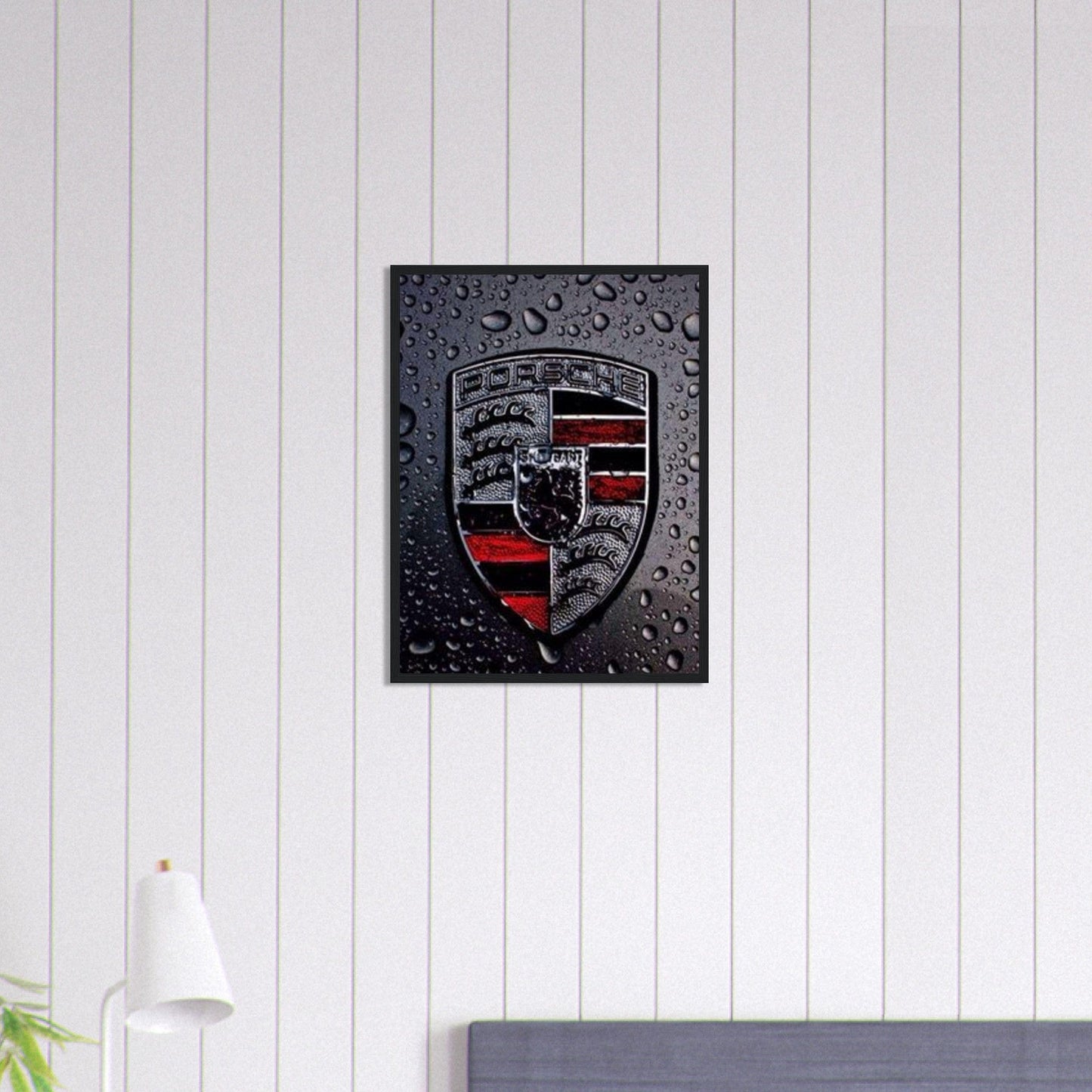 Canvanation Print Material 45x60 cm / 18x24″ Tableau Logo Porsche