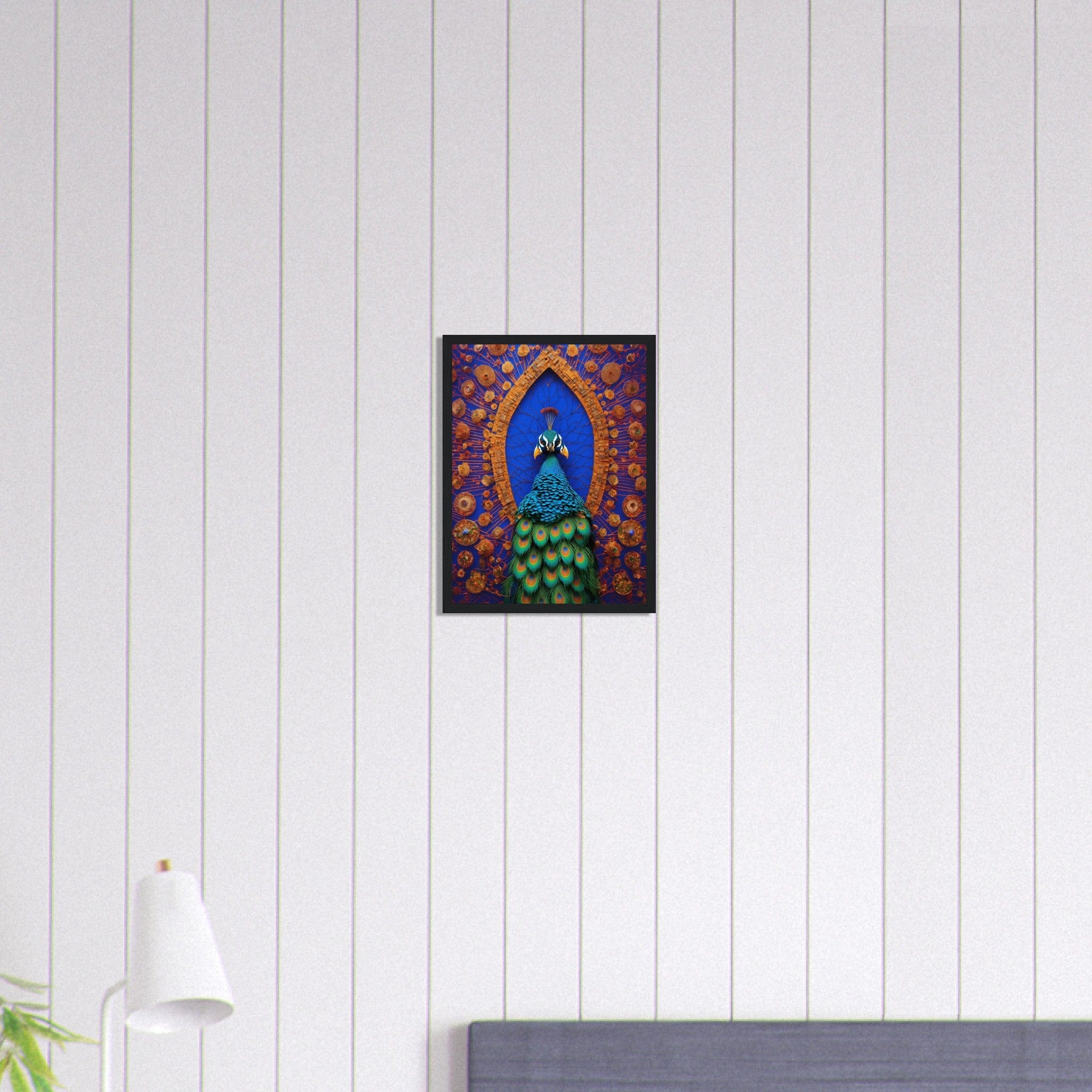 Canvanation Print Material 30x40 cm / 12x16″ Tableau Paon Splendeur Royale