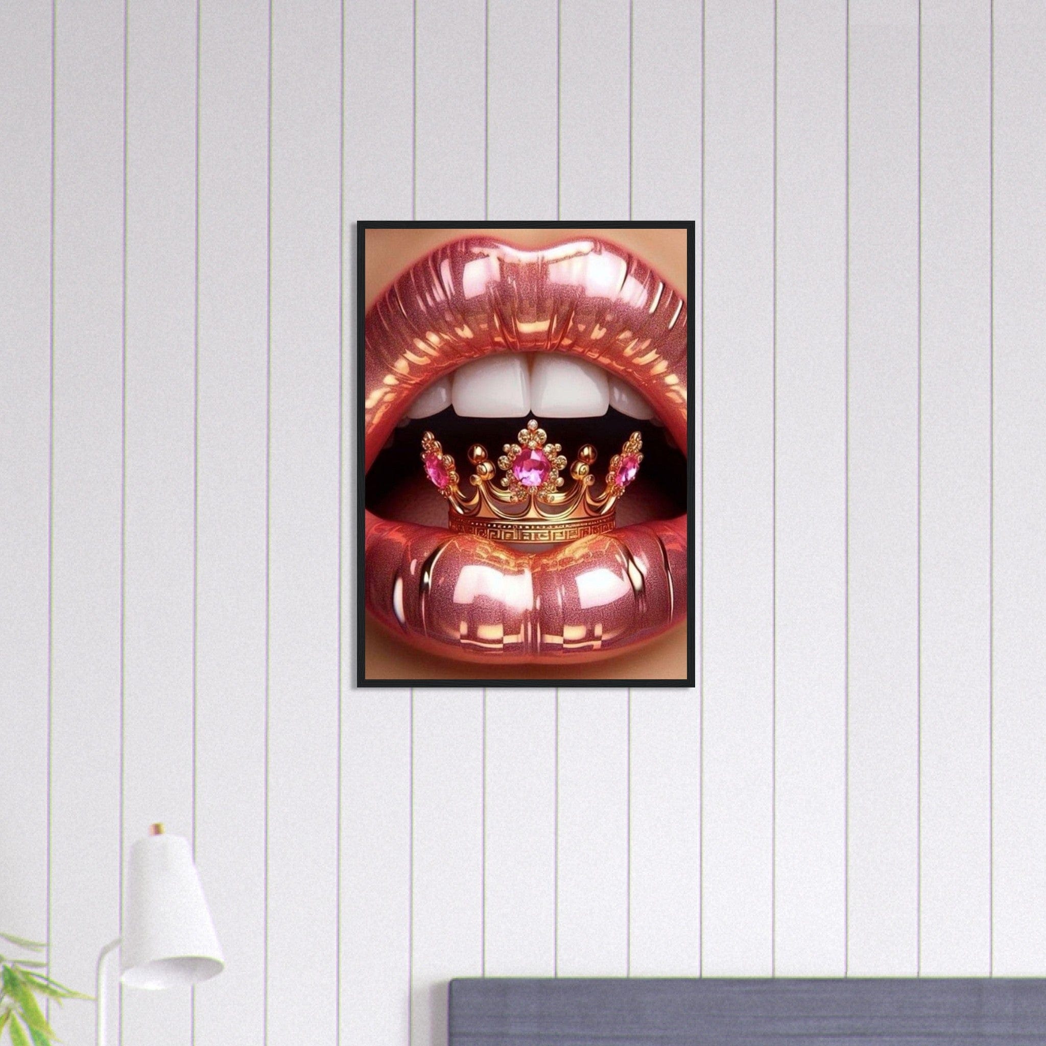 Canvanation Print Material 50x70 cm / 20x28″ Tableau Levres Couronne