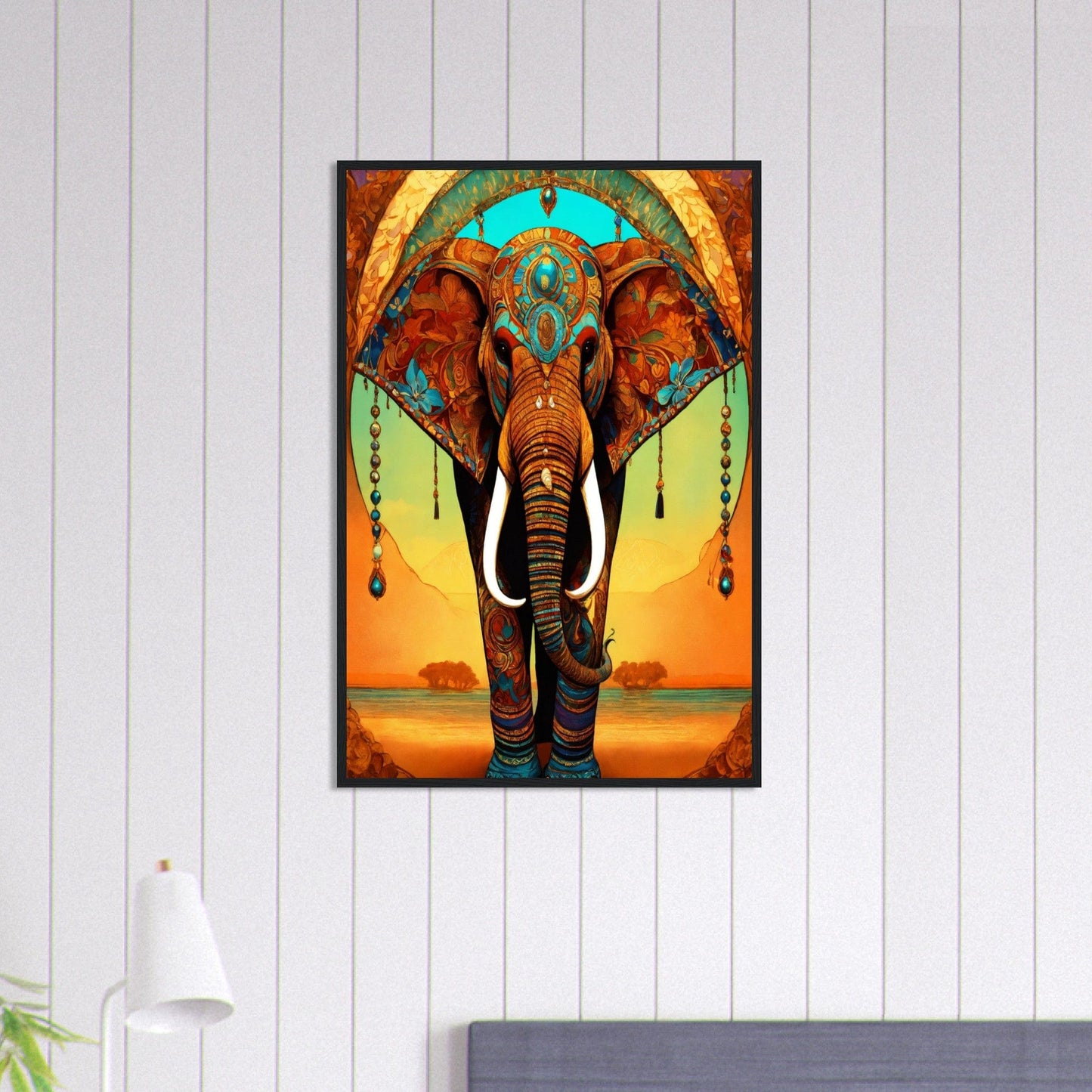 Canvanation Print Material 60x90 cm / 24x36″ Tableau Elephant Géant Doux