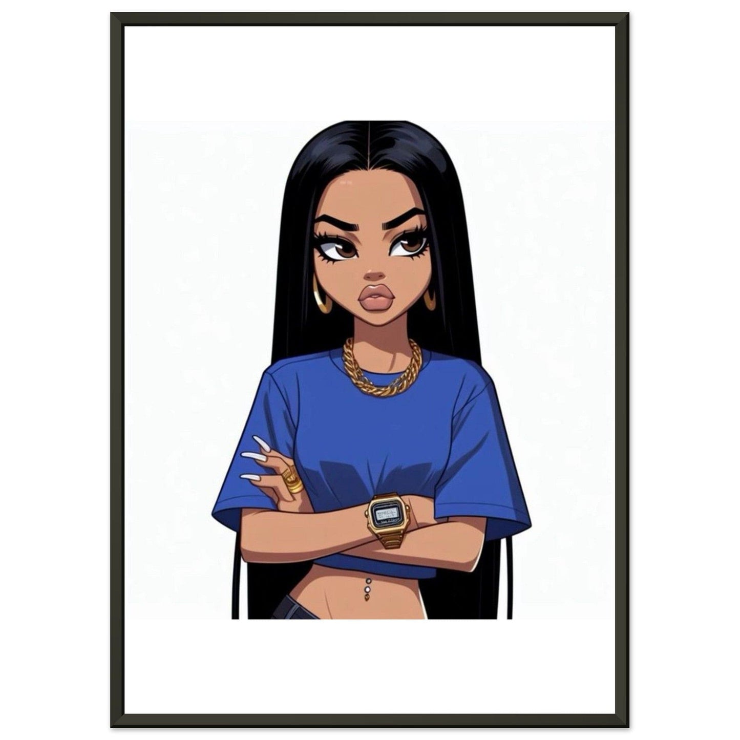 Canvanation Print Material 50x70 cm / 20x28″ Cadre Photo Personnalisé Aluminium AI