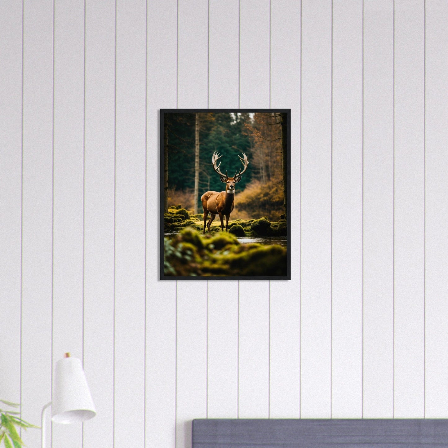 Canvanation Print Material 45x60 cm / 18x24″ Tableau Cerf Gloire Écarlate