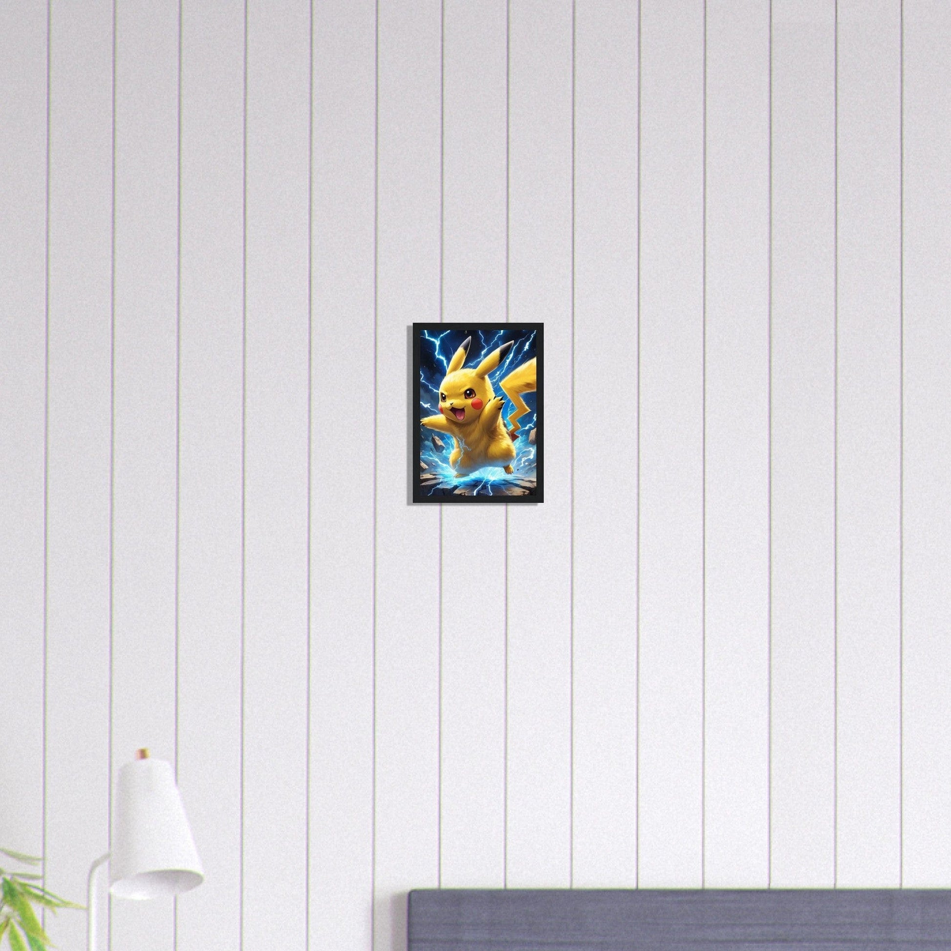Canvanation Print Material A4 21x29.7 cm / 8x12″ Tableau Pokémon Pikachu Attaque