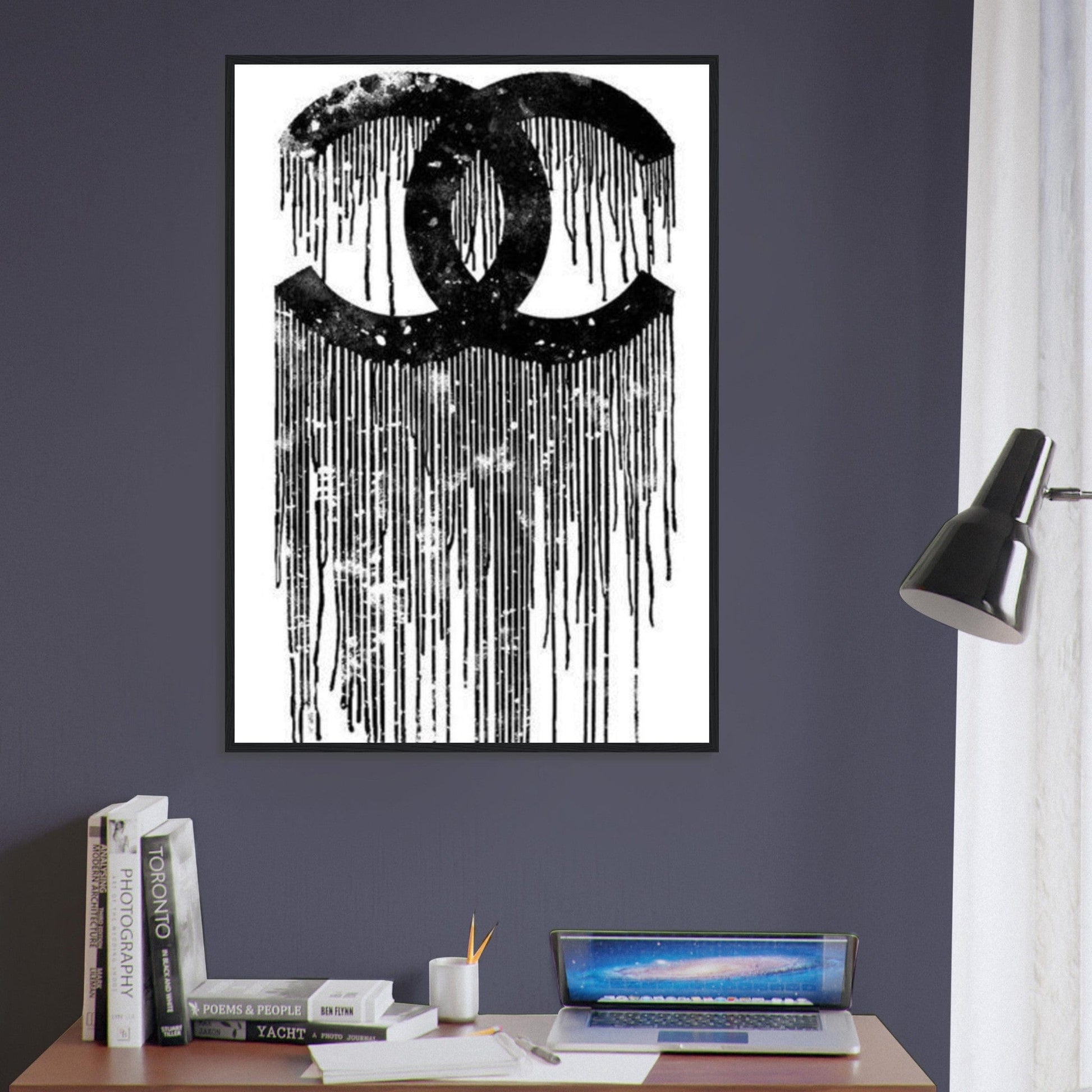 Canvanation Print Material Tableau Pop Art Luxe Chanel  Noir
