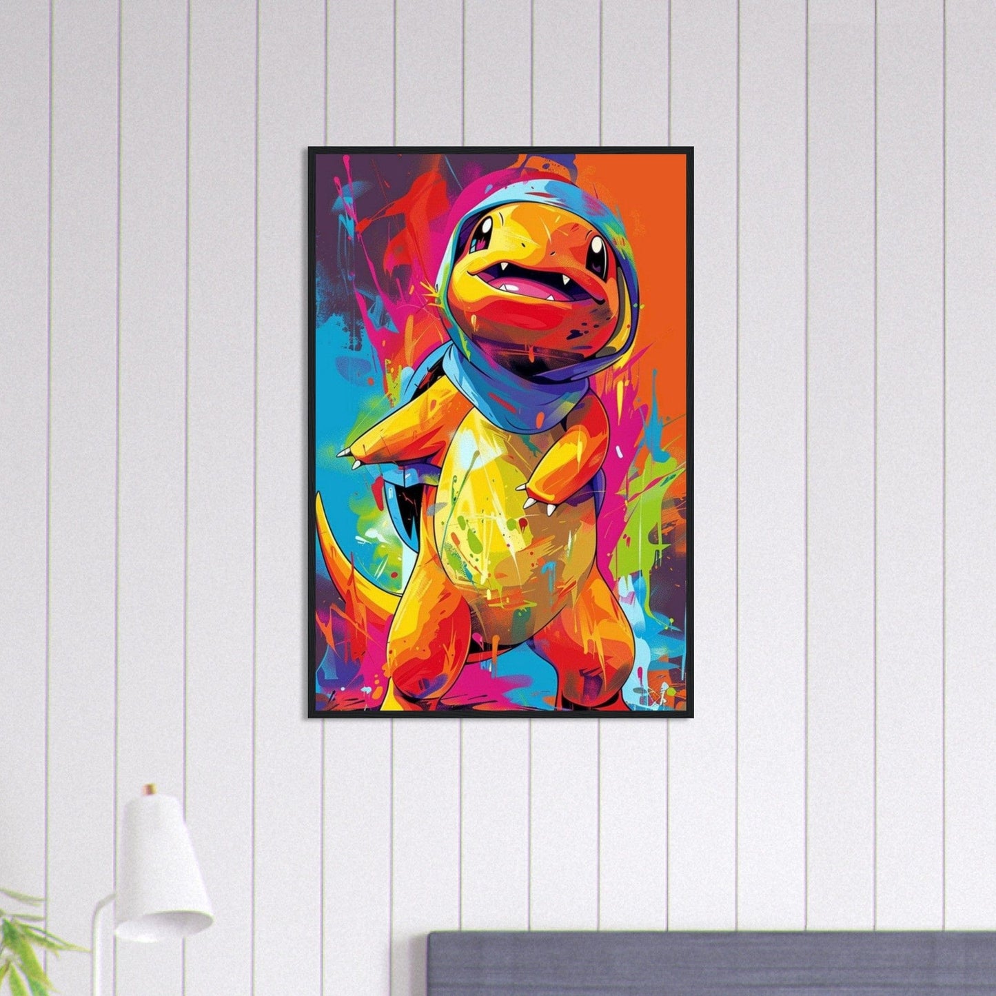 Canvanation Print Material 60x90 cm / 24x36″ Tableau Pokémon Dessin Salameche