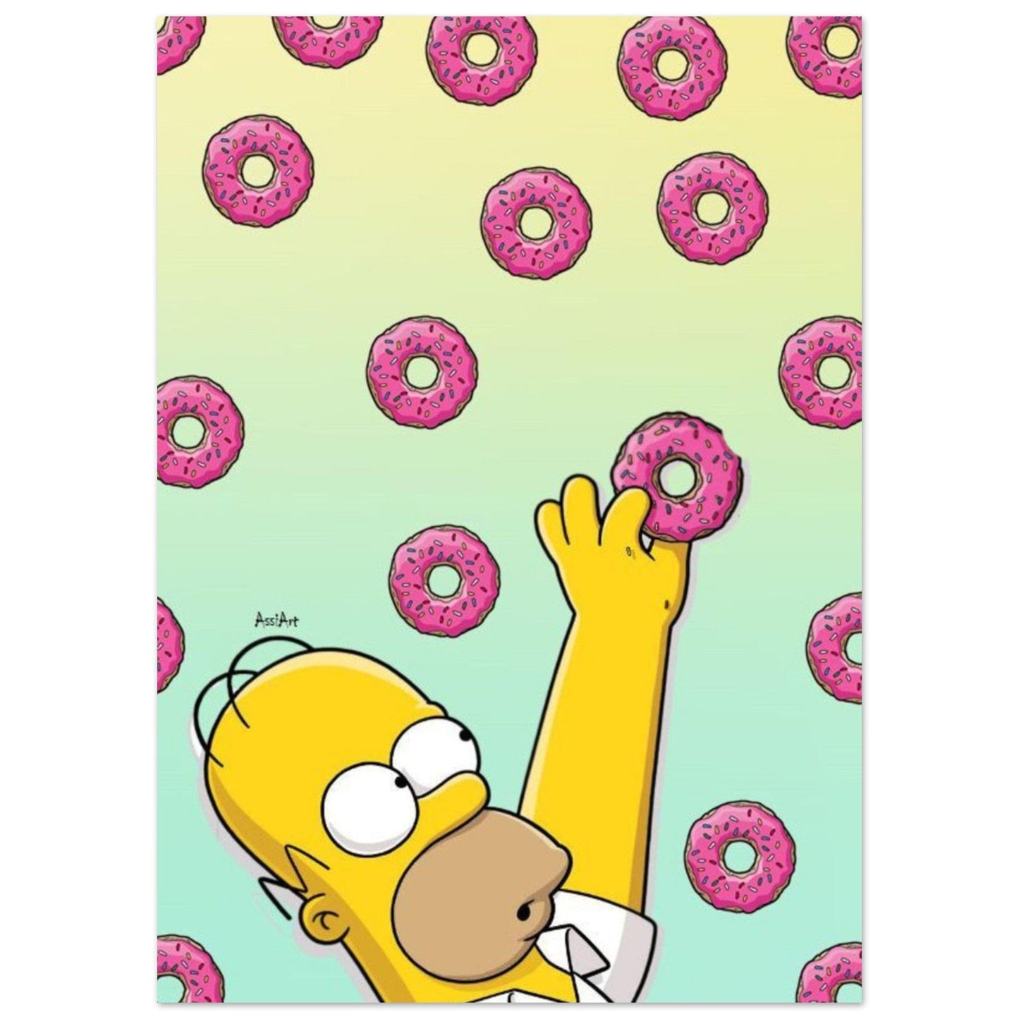 Canvanation Print Material 50x70 cm / 20x28″ / Poster Poster Et Tableau Homer Simpson Donut