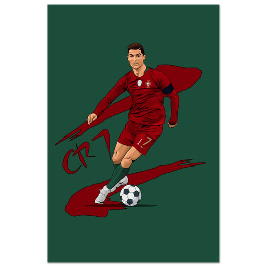 Canvanation Print Material 60x90 cm / 24x36″ Poster Football Cr7