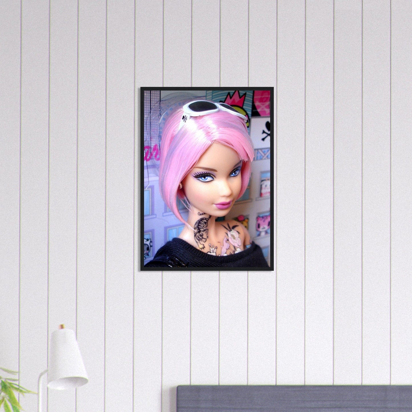 Canvanation Print Material 50x70 cm / 20x28″ Tableau Barbie Street Art