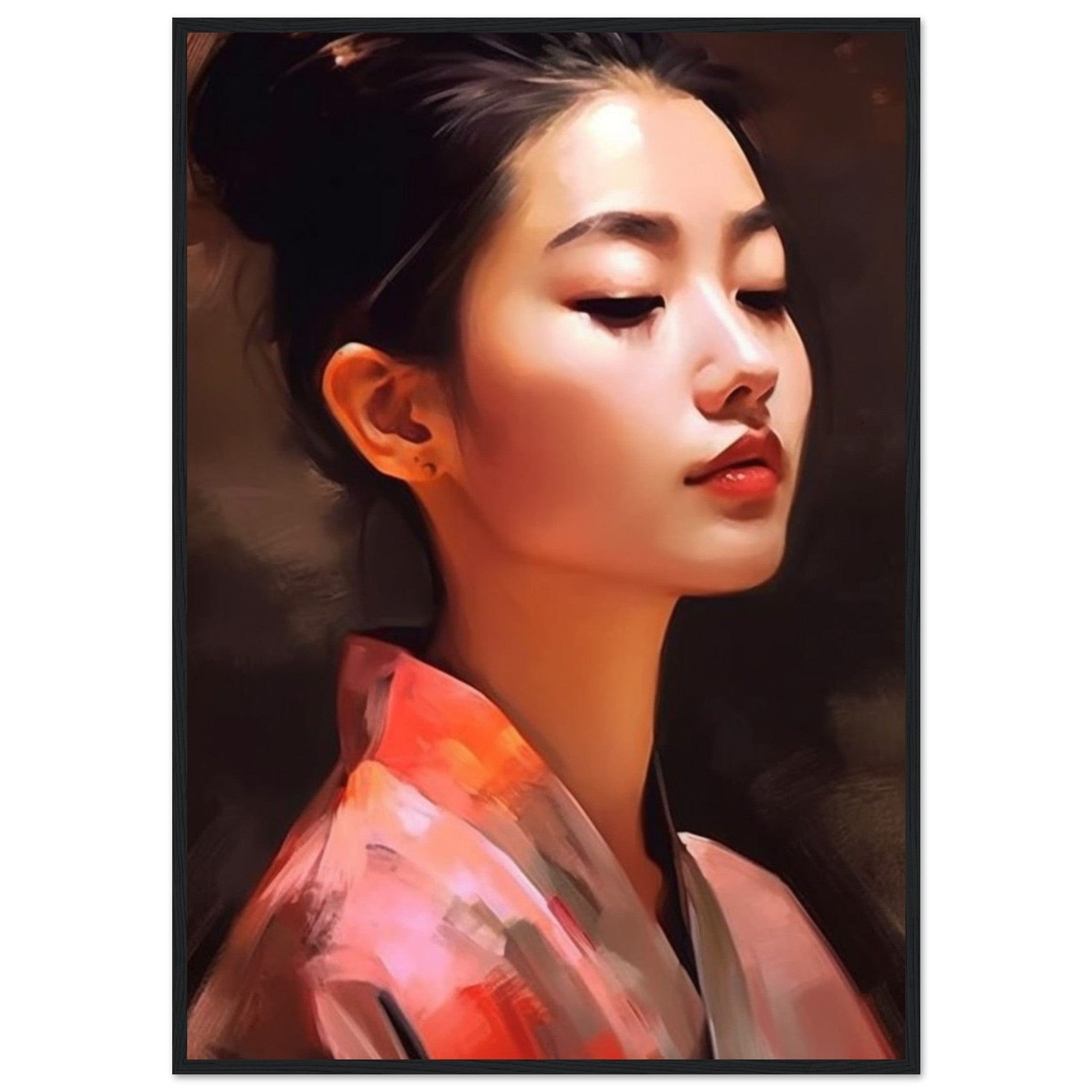 Canvanation Print Material Tableau Portrait Femme Abstrait