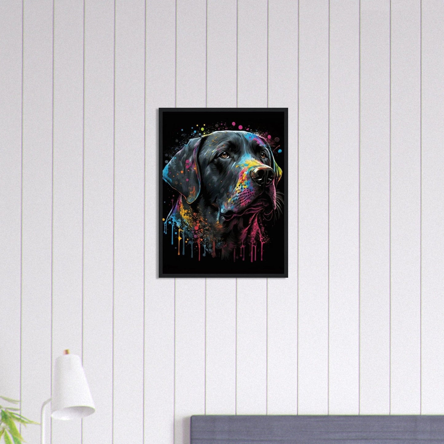 Canvanation Print Material 45x60 cm / 18x24″ Tableau Chien Pop Art