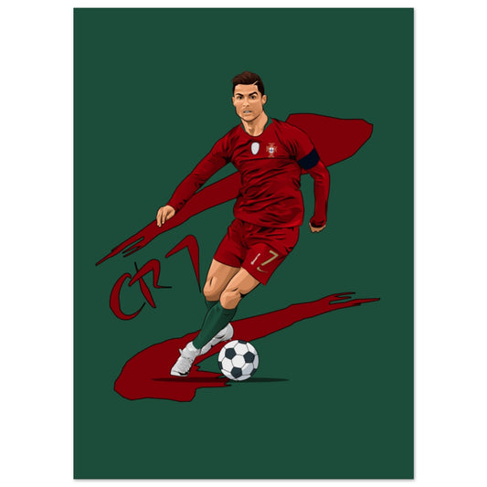 Canvanation Print Material 13x18 cm / 5x7″ Poster Football Cr7