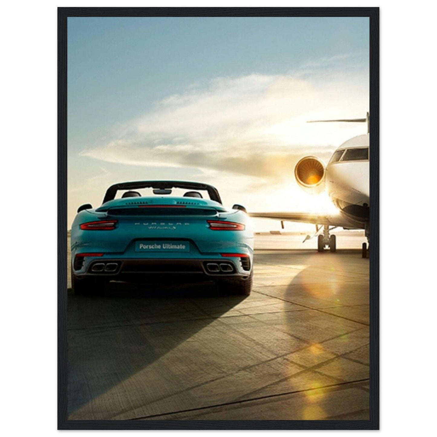 Gelato Print Material 45x60 cm / 18x24″ Tableau Porsche Bleu