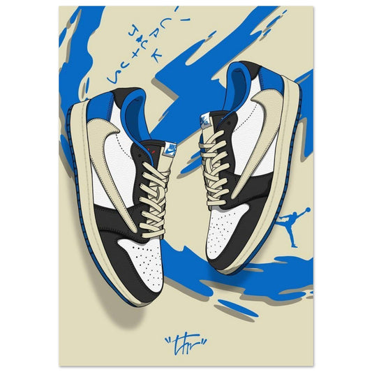 Gelato Print Material A1 (59.4 x 84.1  cm) Poster Sneaker Beige