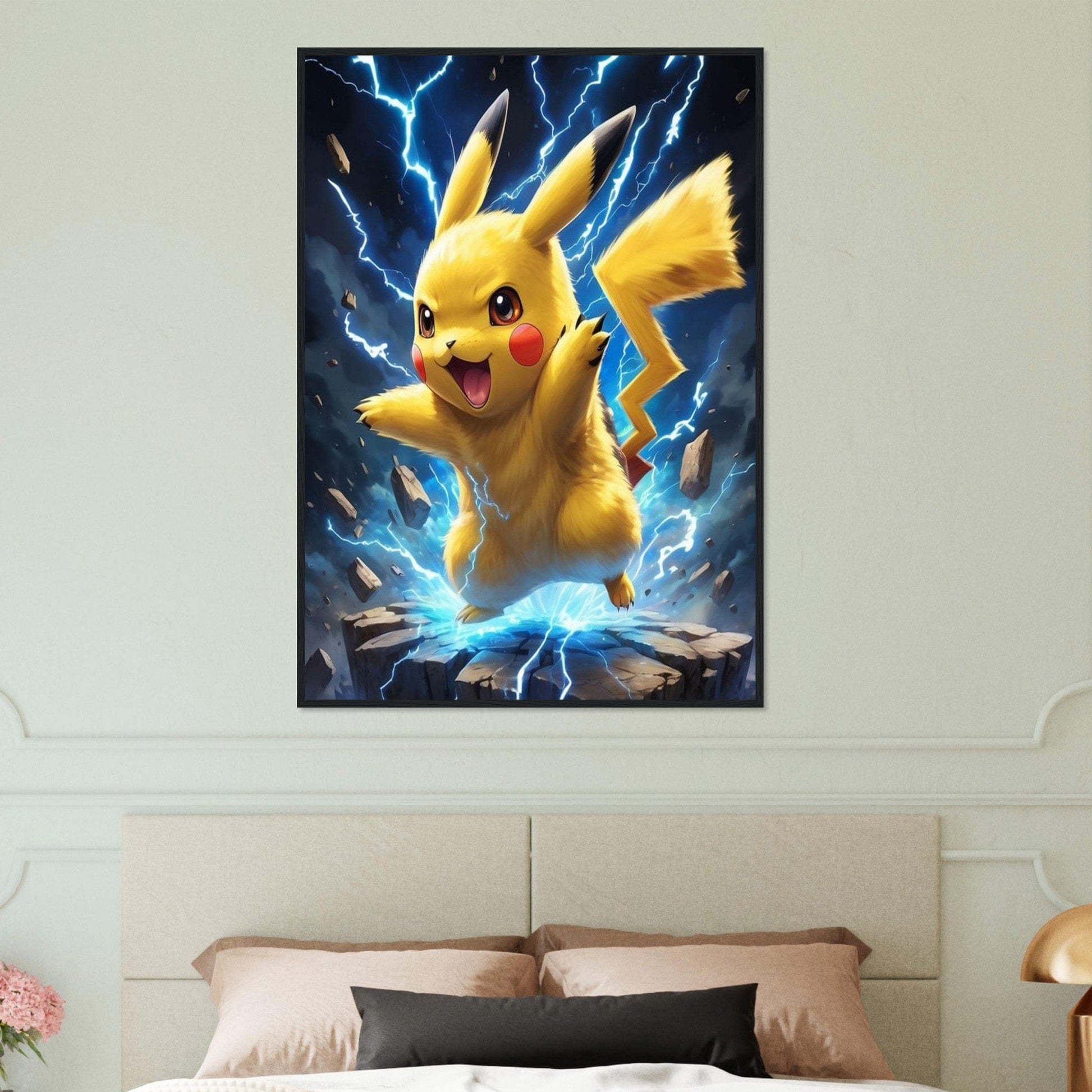 Canvanation Print Material Tableau Pokémon Pikachu Attaque