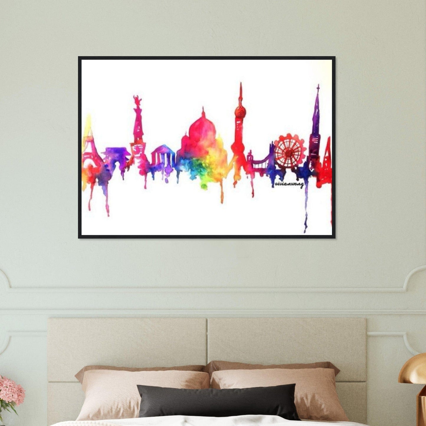 Canvanation Print Material Tableau Planisphere Du Monde - Univers Terrestre