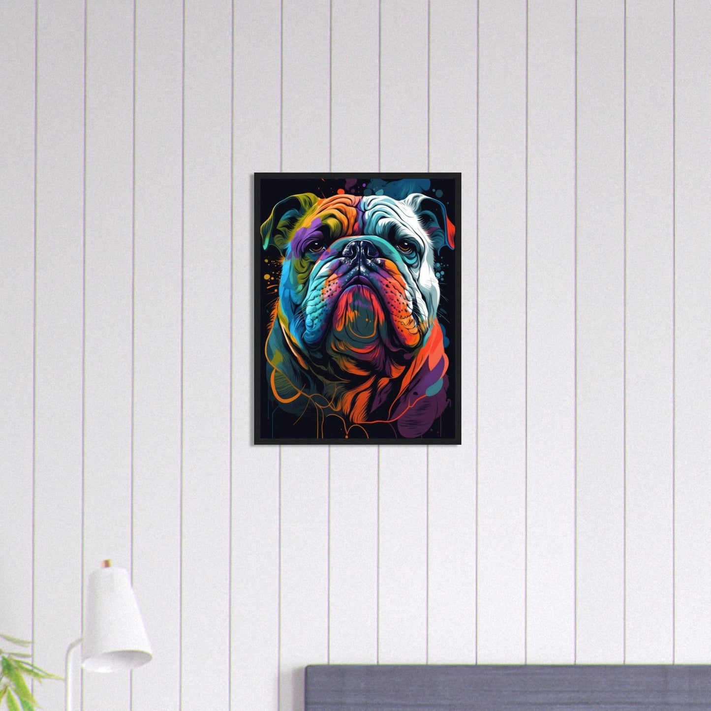 Canvanation Print Material 45x60 cm / 18x24″ Tableau Chien - Vivre dans l'instant