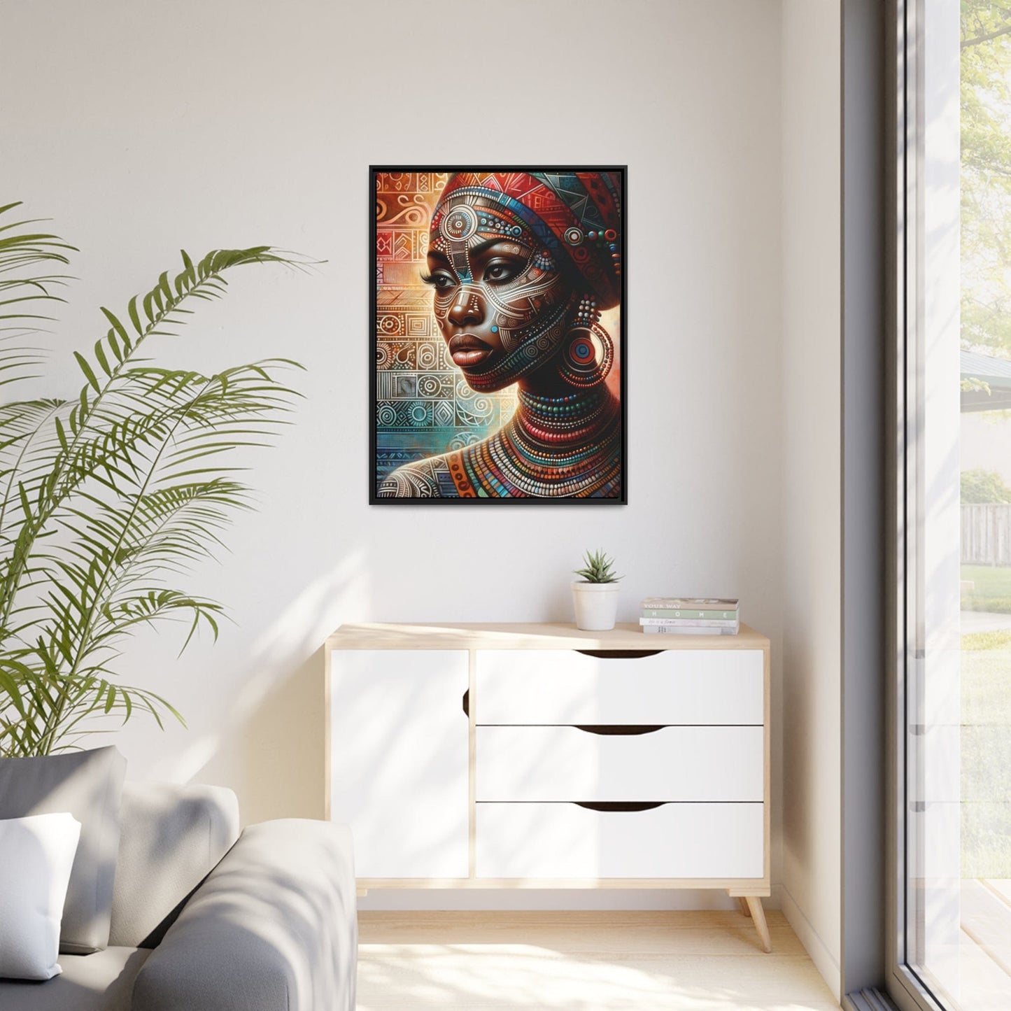 Printify Canvas Tableau "Femmes africaines: Puissance, Beauté et Résilience"