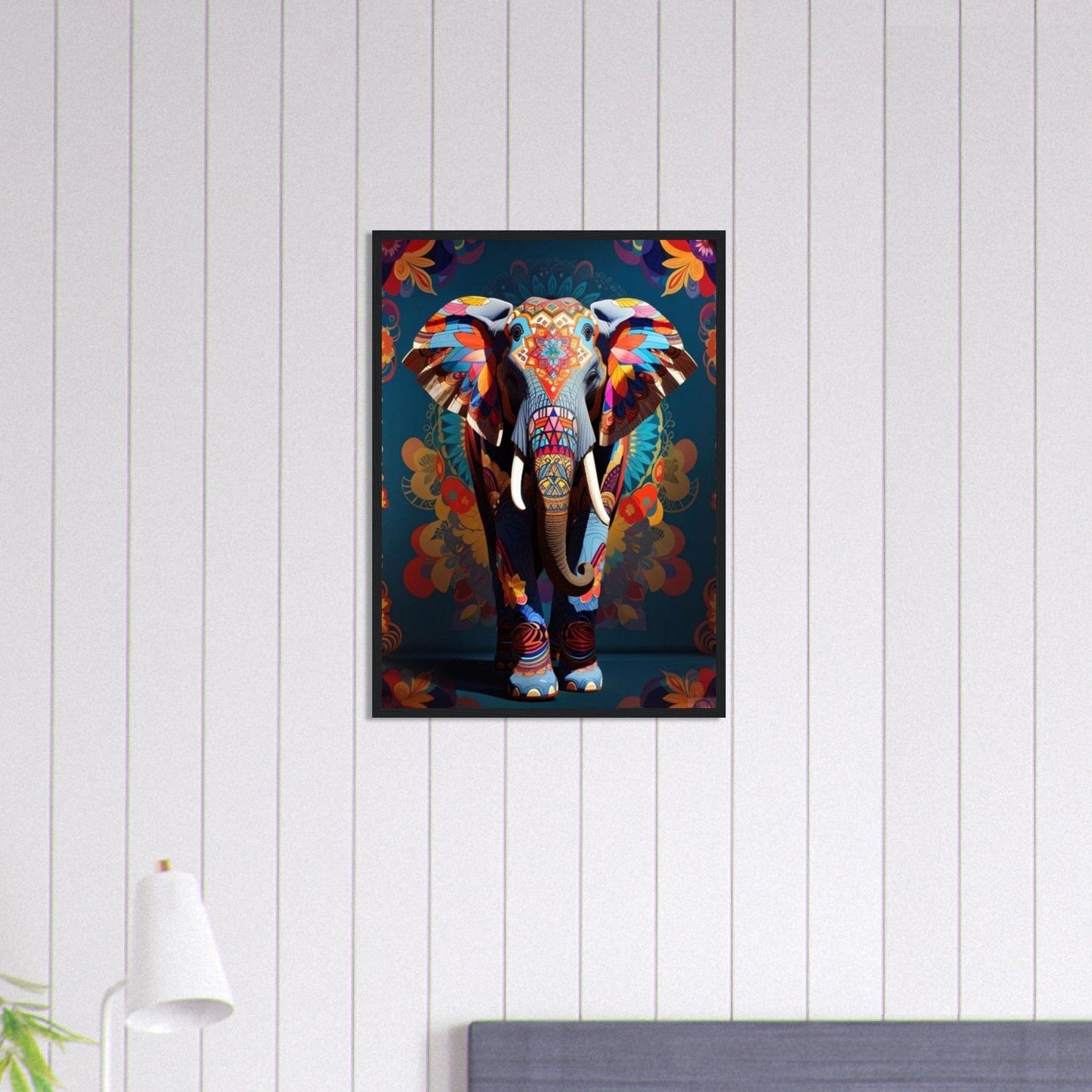Canvanation Print Material 50x70 cm / 20x28″ Tableau Elephant Rythmes de la Savane