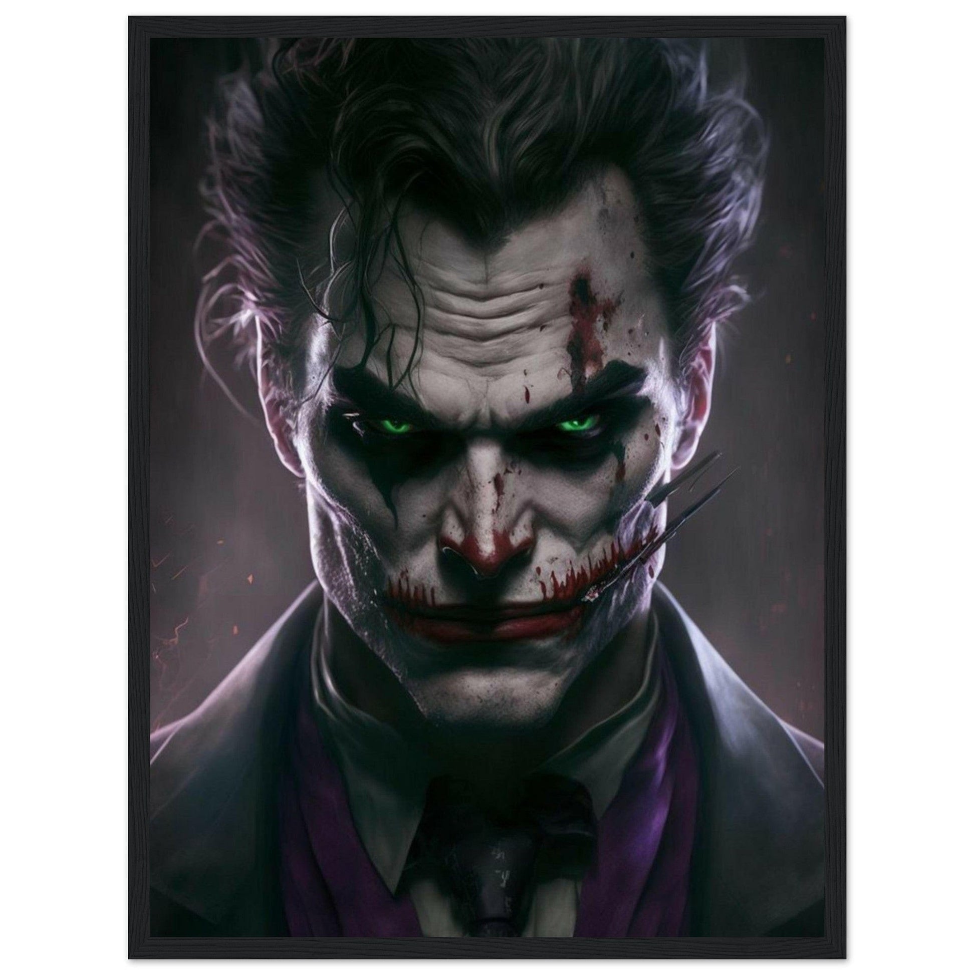 Canvanation Print Material Tableau Joker Noir Et Blanc