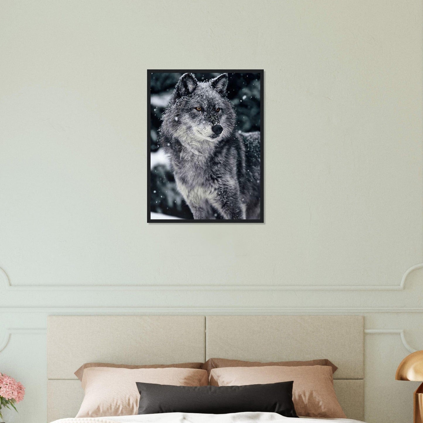 Gelato Print Material Tableau Loup Neige