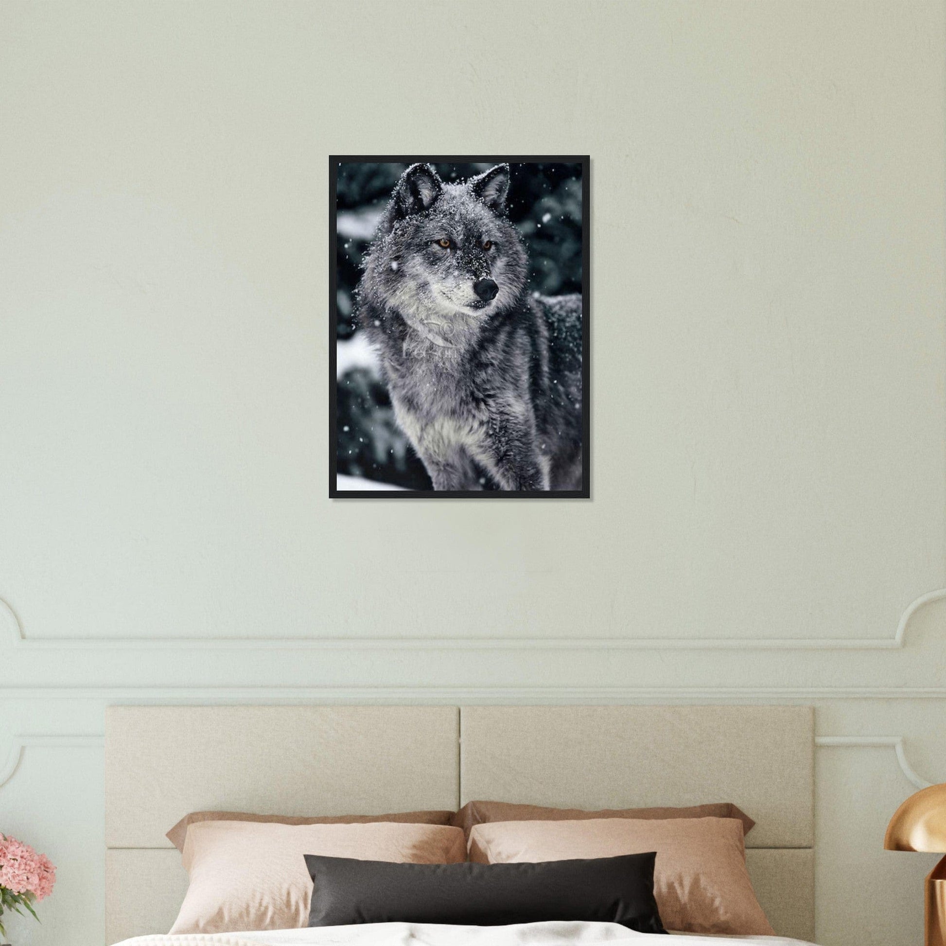 Gelato Print Material Tableau Loup Neige