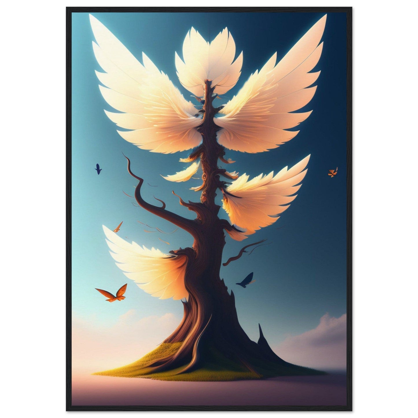 Canvanation Print Material 70x100 cm / 28x40″ Tableau Arbre De Vie Symbiose Urbaine