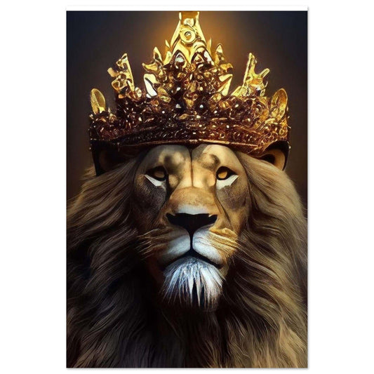 Canvanation Print Material 60x90 cm / 24x36″ Poster Lion Couronne