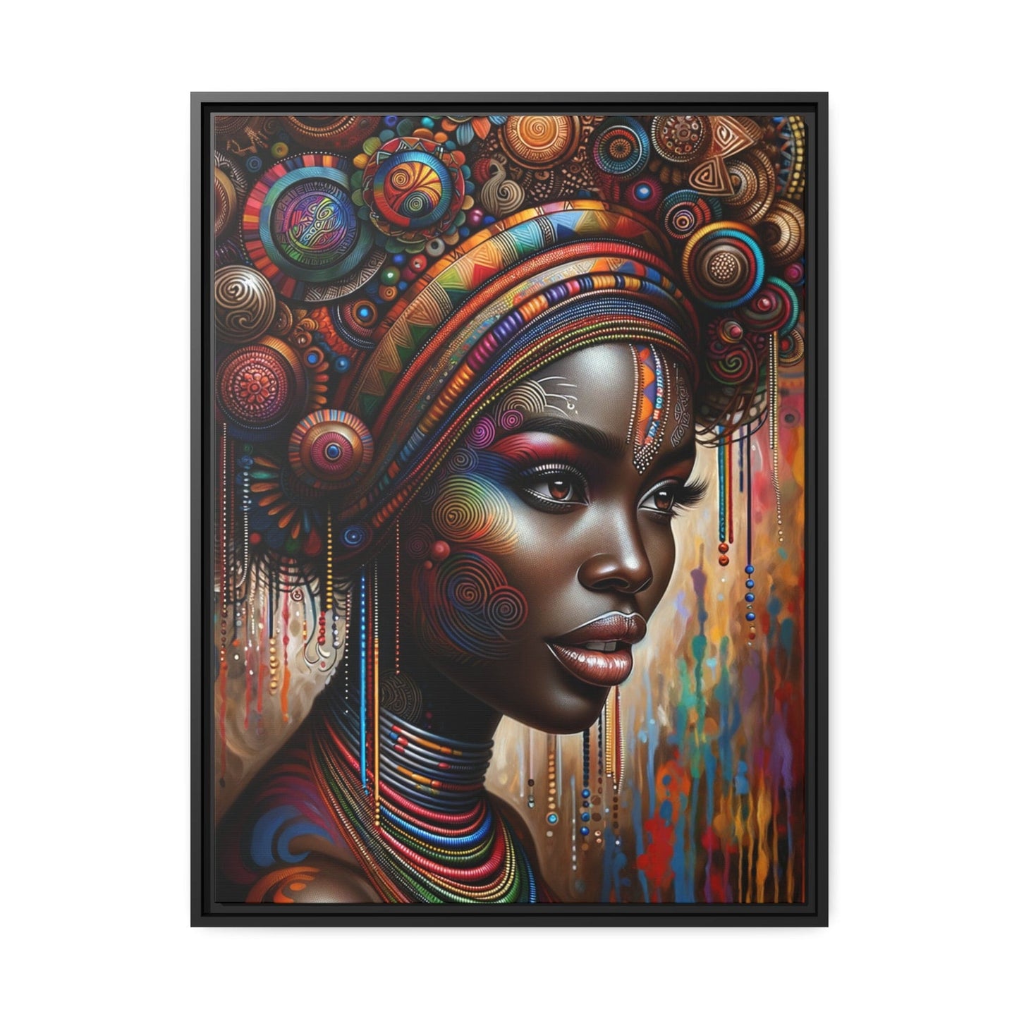 Printify Canvas 61.00 Cm" x 81.30 Cm" (Vertical) Tableau La grâce de l'Afrique