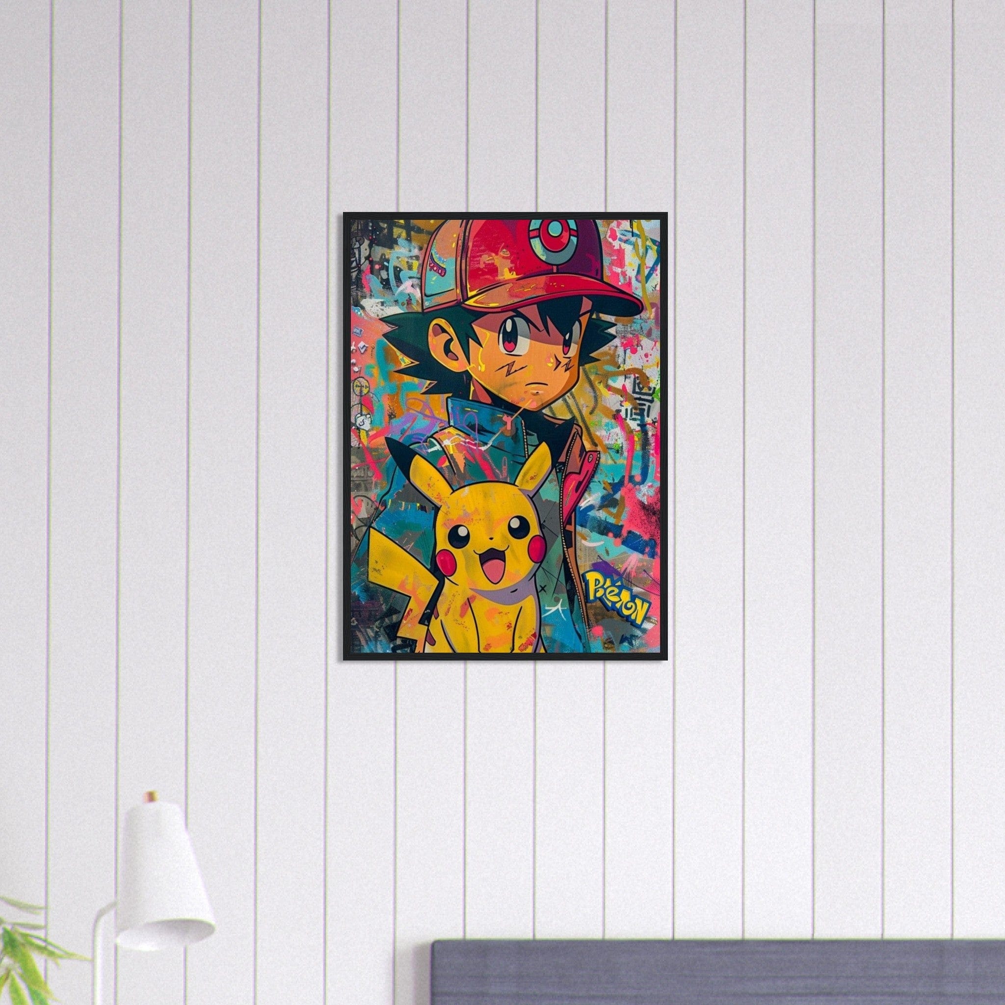 Canvanation Print Material 50x70 cm / 20x28″ Tableau Pokémon Dessin Pikachu Sacha