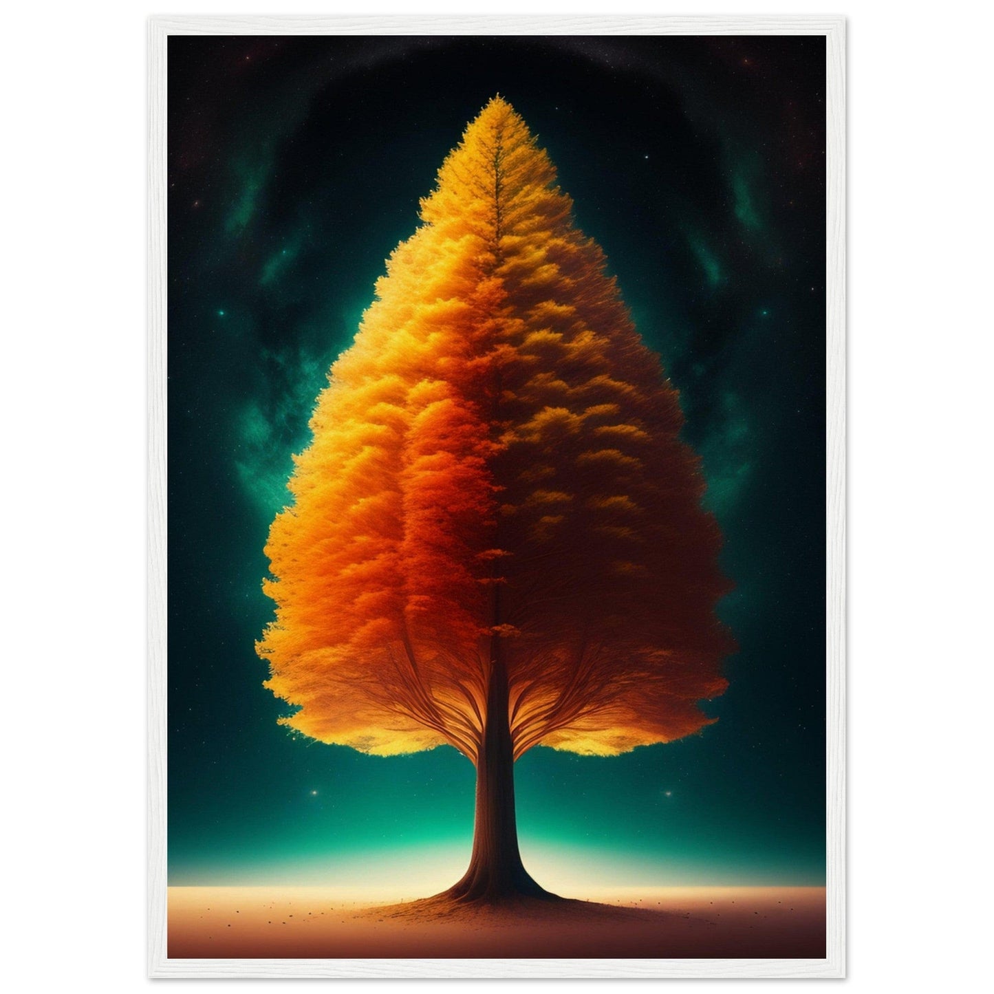 Canvanation Print Material 50x70 cm / 20x28″ / Blanc Tableau Arbre De Vie Le Souffle de la Nature
