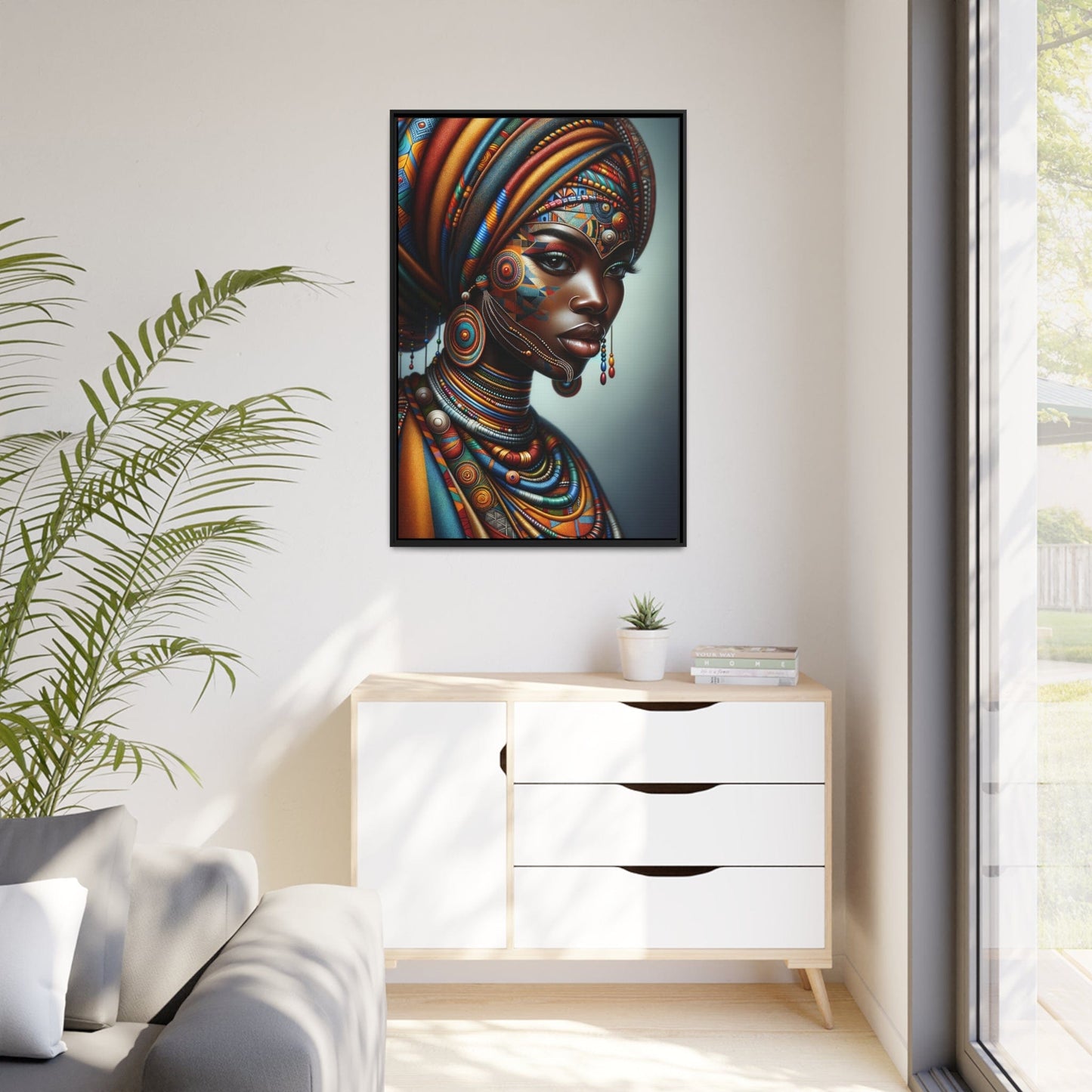 Printify Canvas Tableau "La grâce et l'audace : Portraits de femmes africaines dans toute leur splendeur"