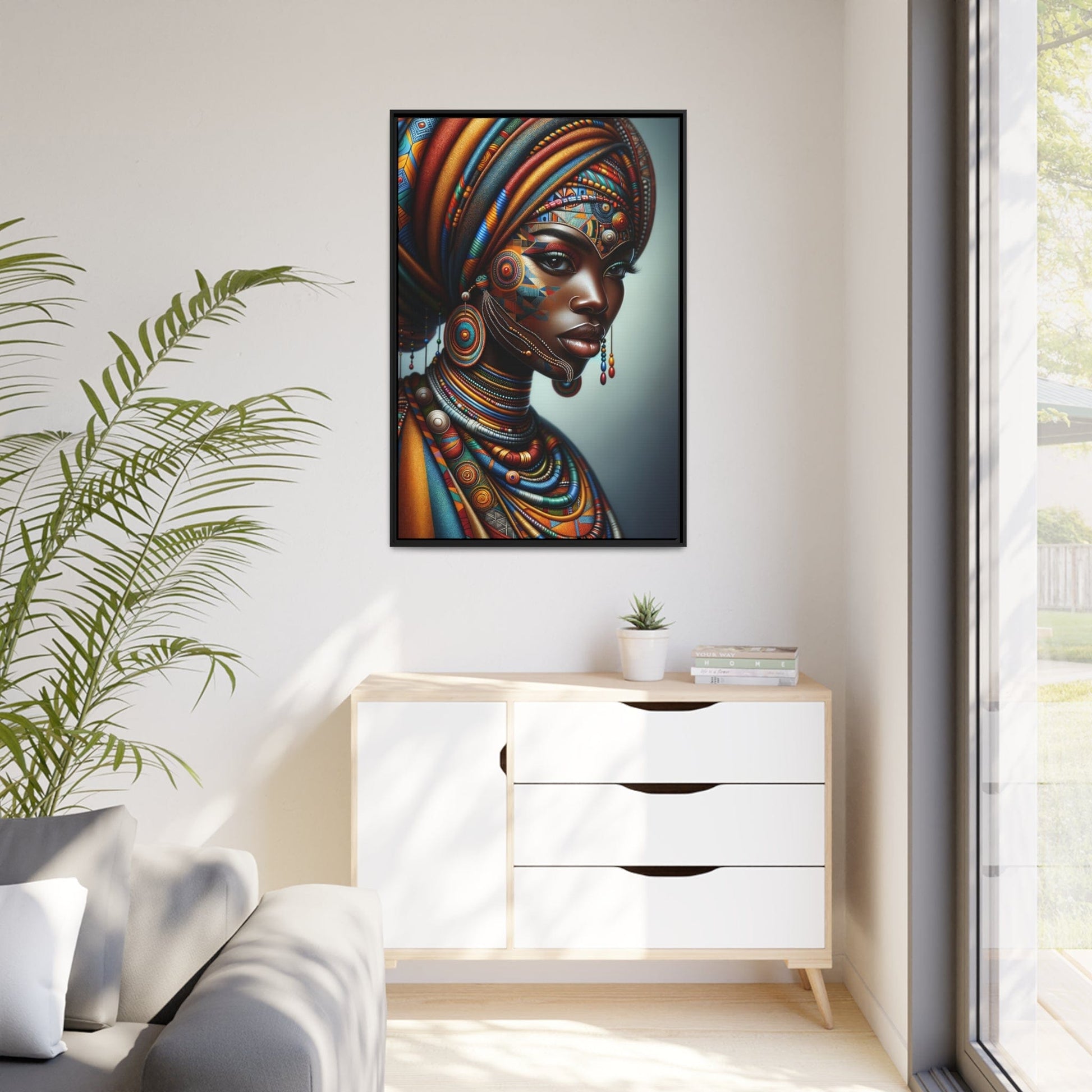 Printify Canvas Tableau "La grâce et l'audace : Portraits de femmes africaines dans toute leur splendeur"
