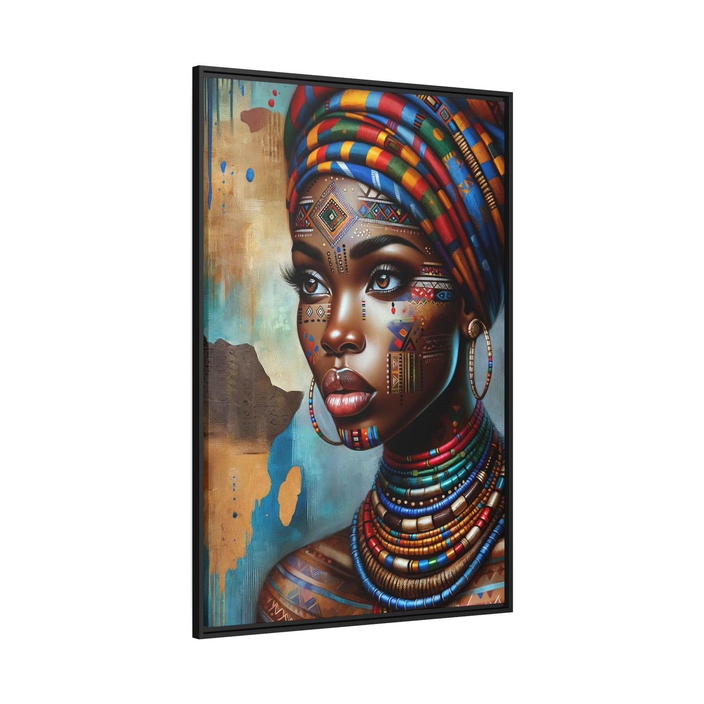 Printify Canvas Tableau "Vibrantes expressions de la féminité africaine dans un tableau captivant"
