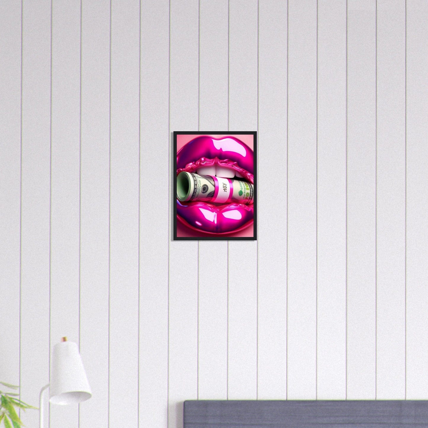 Canvanation Print Material 30x40 cm / 12x16″ Tableau Levres Billets