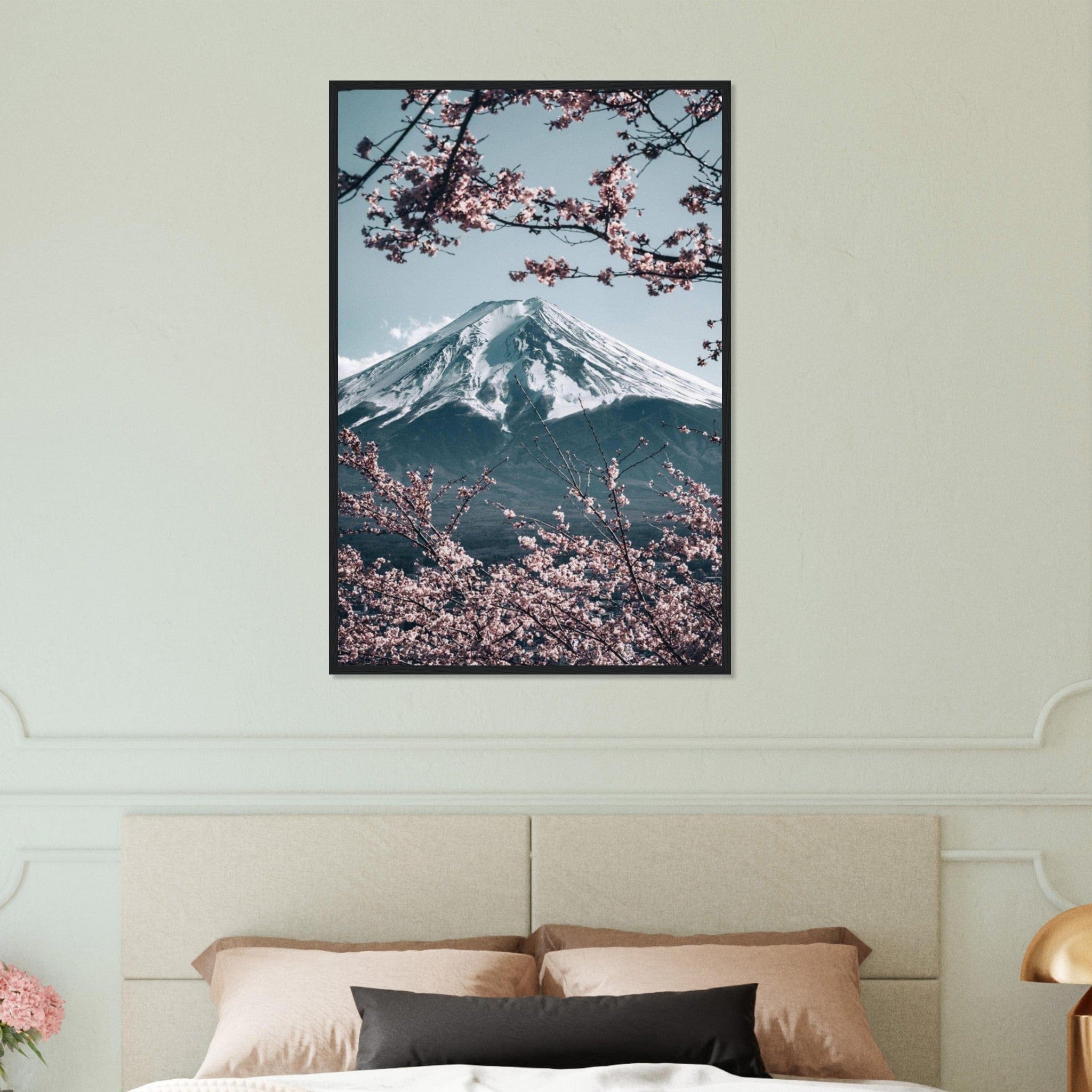 Canvanation Print Material 60x90 cm / 24x36″ Tableau Mont Fudji Fleur Cerisier