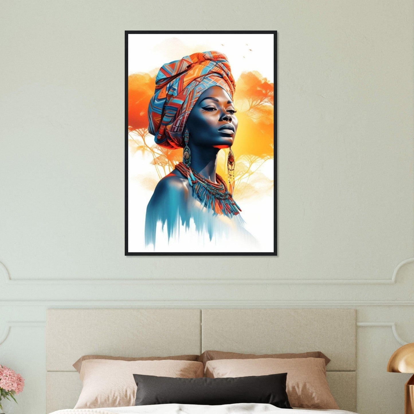 Canvanation Print Material 60x90 cm / 24x36″ Tableau Art Africain Peinture