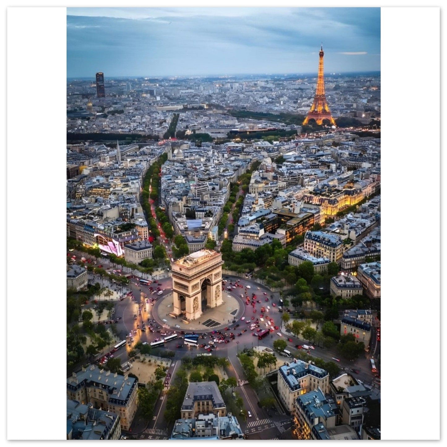 Canvanation Print Material 50x50 cm / 20x20″ Poster Ville de Paris