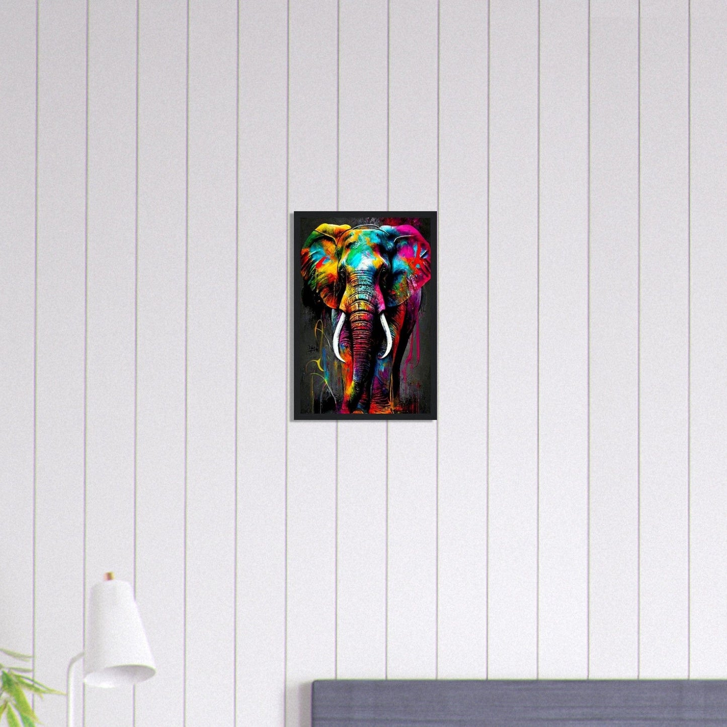 Canvanation Print Material 30x45 cm / 12x18″ Tableau Elephant Sous le Ciel Africain