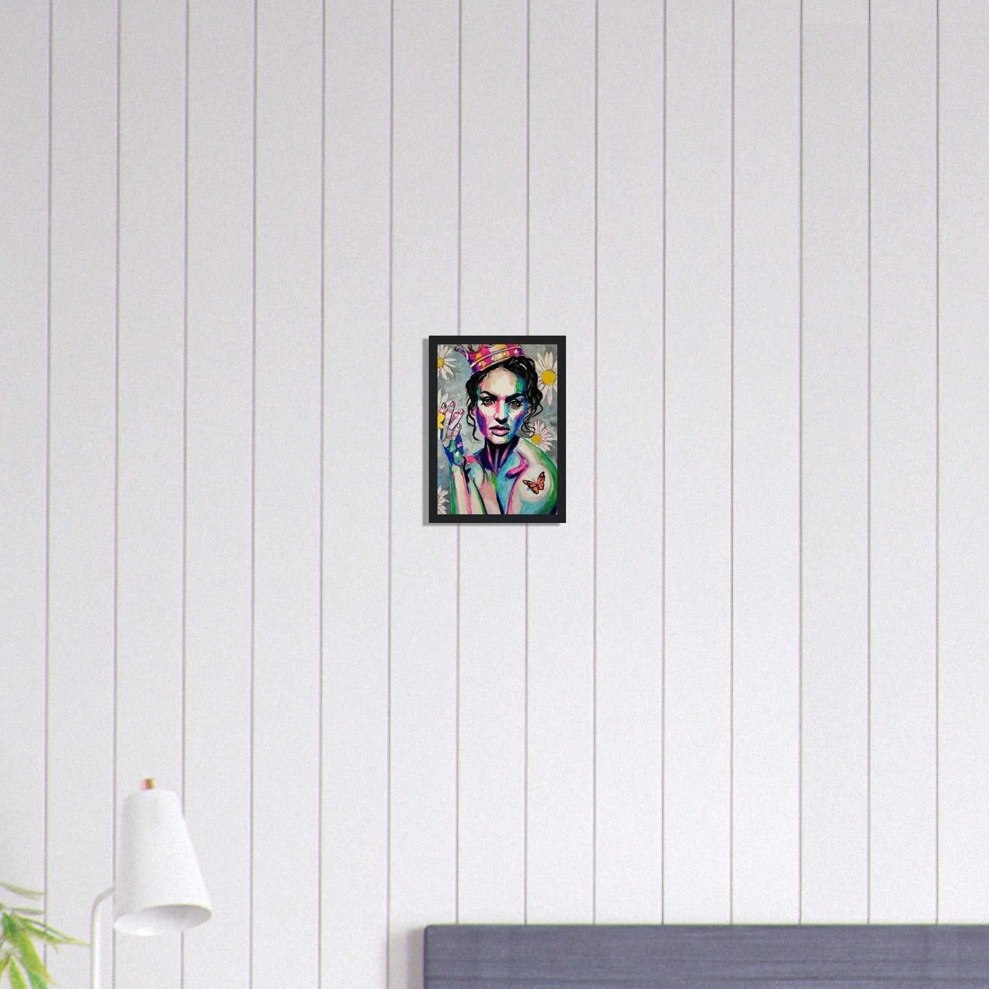 Canvanation Print Material A4 21x29.7 cm / 8x12″ Tableau Street Art Femme Avec Couronne