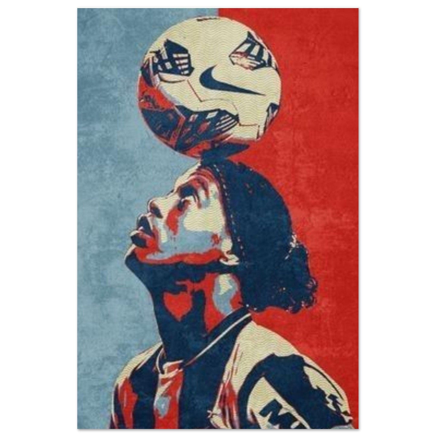 Gelato Print Material 60x90 cm / 24x36″ Poster Joueur De Foot