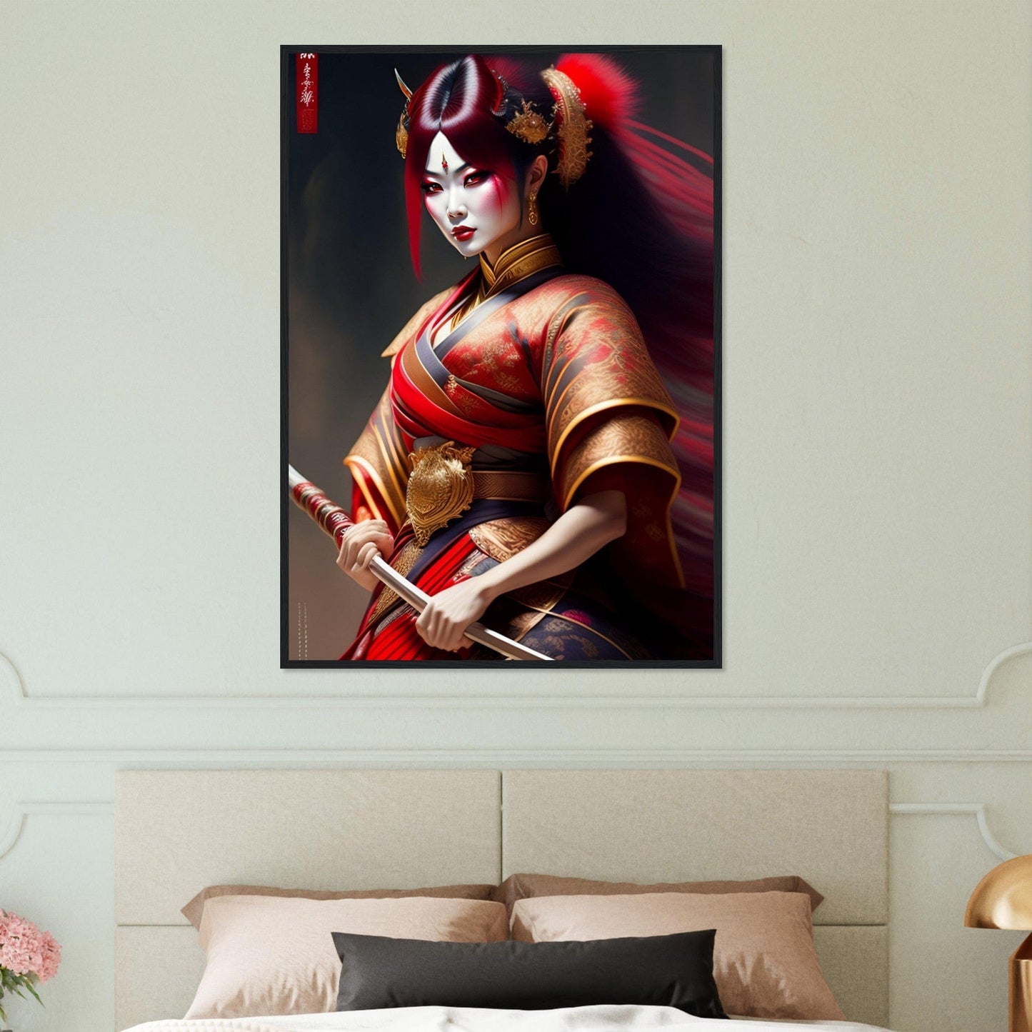 Canvanation Print Material 70x100 cm / 28x40″ Tableau Japon Geisha Horreur Kimono